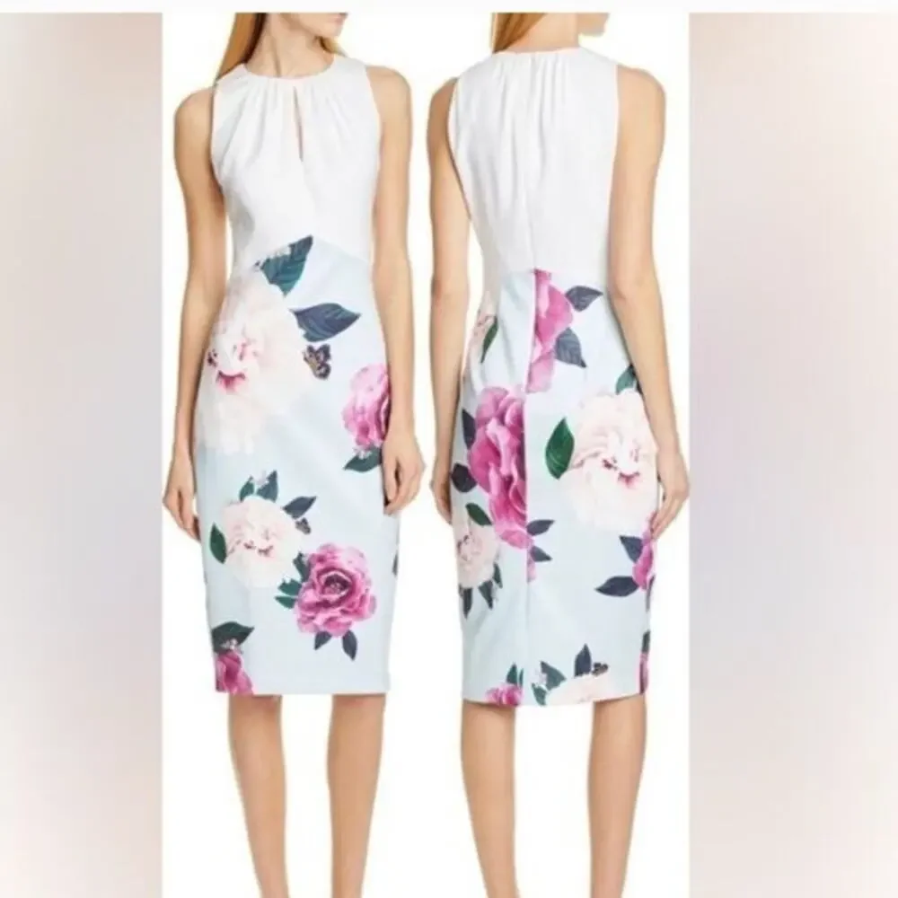Ted Baker London - Annile Magnificent Ruched Bodycon Dress size 3 - Picture 1 of 8